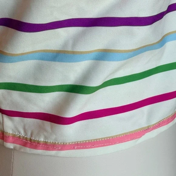 Kate Spade Sport or Swim Striped Multicolor Crop Top Small - Picture 13 of 14